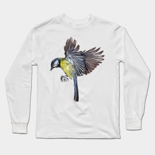 Aussie with Eurasien Blue Tit Long Sleeve T-Shirt